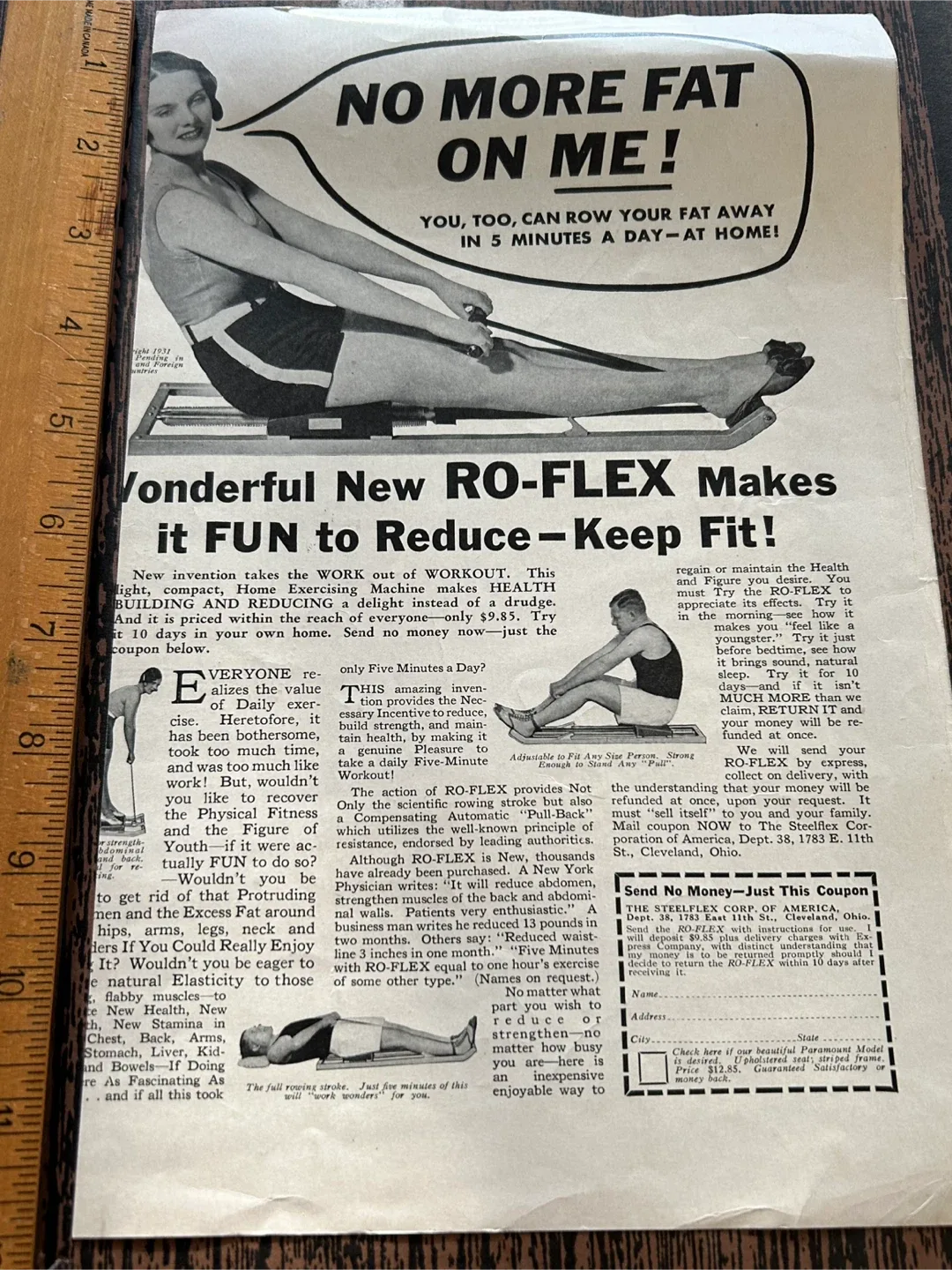 1930 antique ad no more fat on me weight Kellogg's  cereal image indicator(3)