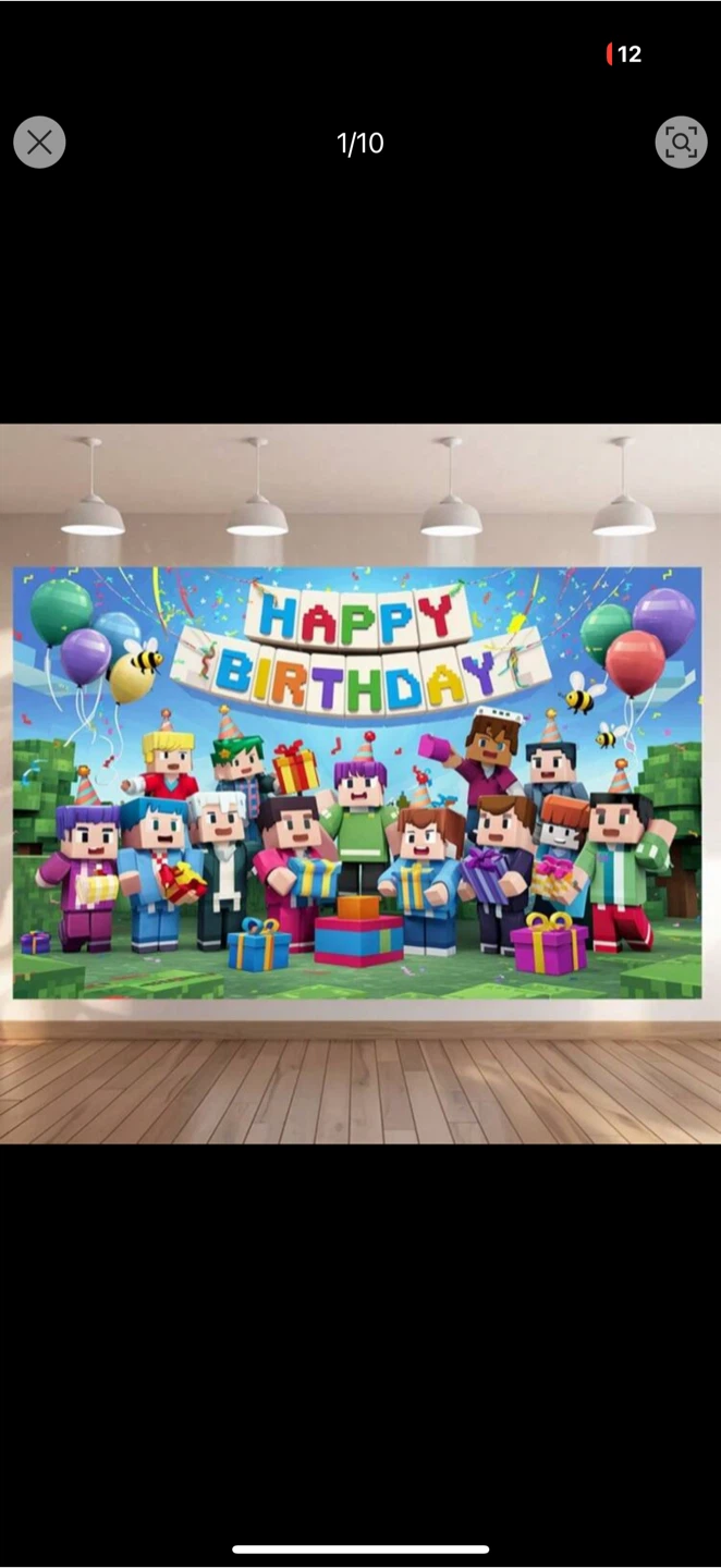 Minecraft Party Supplies Bundle