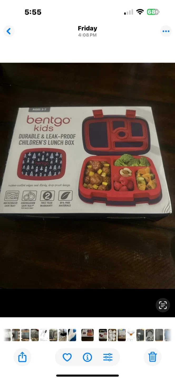 Bentgo Kids Durable Lunch Box Ages 3-7 thumbnail