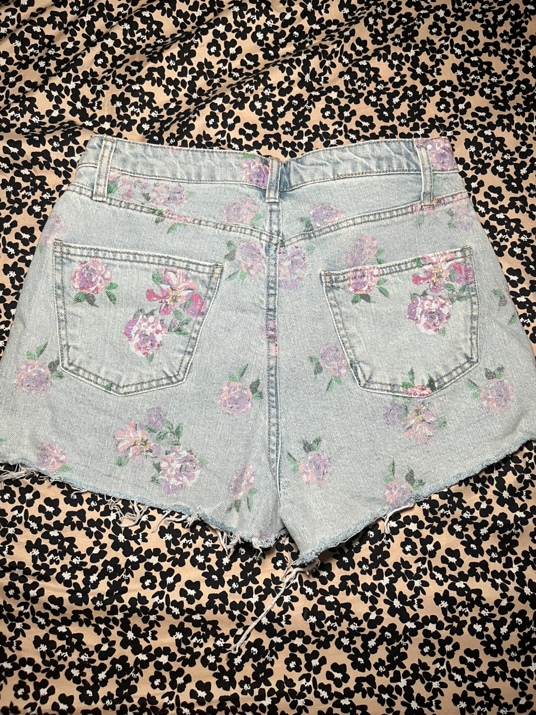 Wild Fable Floral Denim Shorts - Size S - photo 2