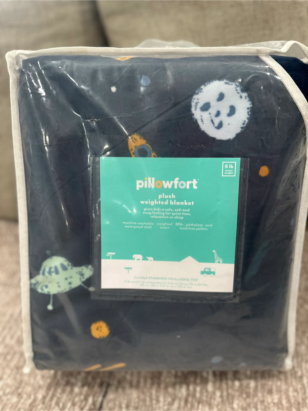 Pillowfort Plush Weighted Blanket 6lb - photo 4
