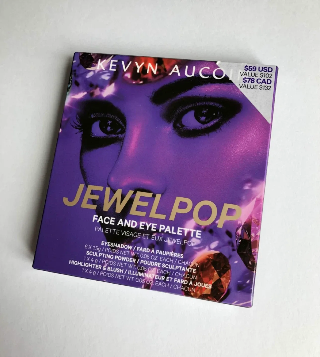NEW Kevyn Aucoin jewel pop face and eye palette, $132 value image indicator(4)