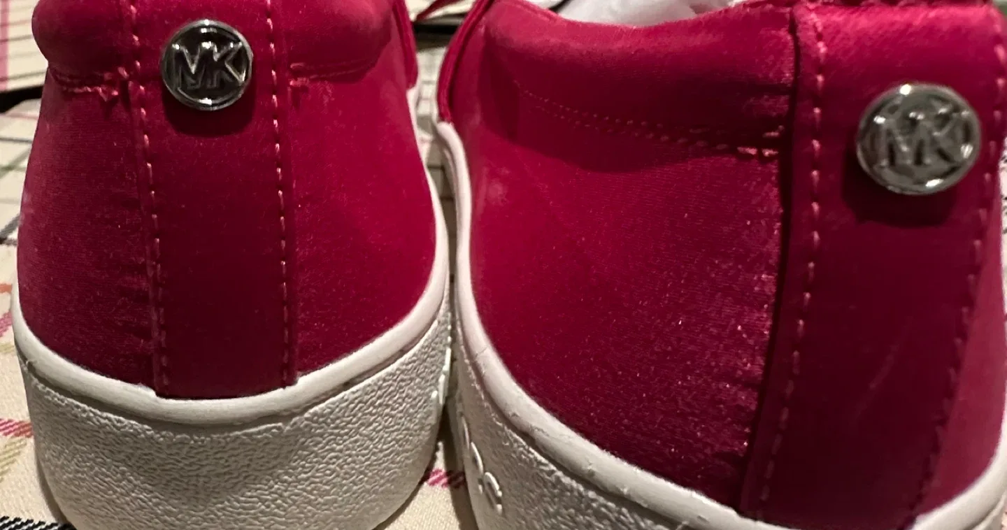 Michael Kors Pink Slip-On Sneakers size6 image indicator(5)