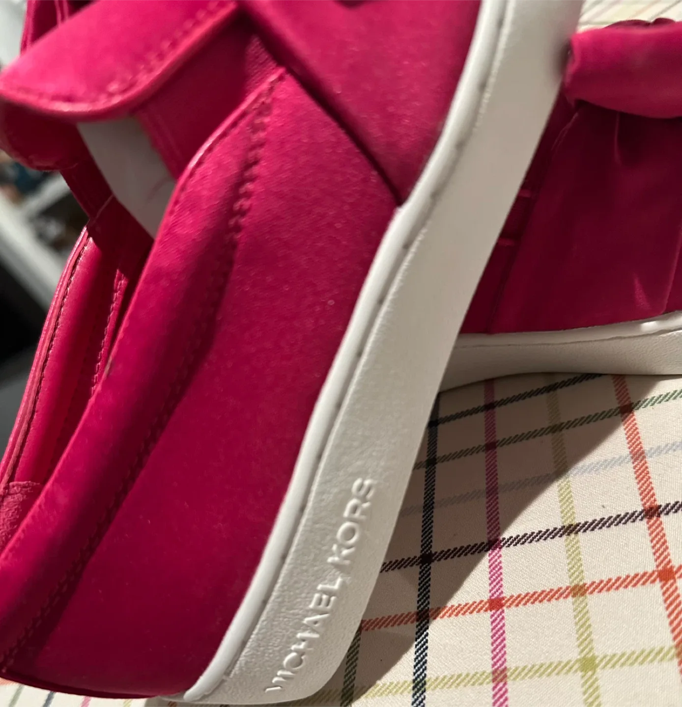 Michael Kors Pink Slip-On Sneakers size6 image indicator(3)