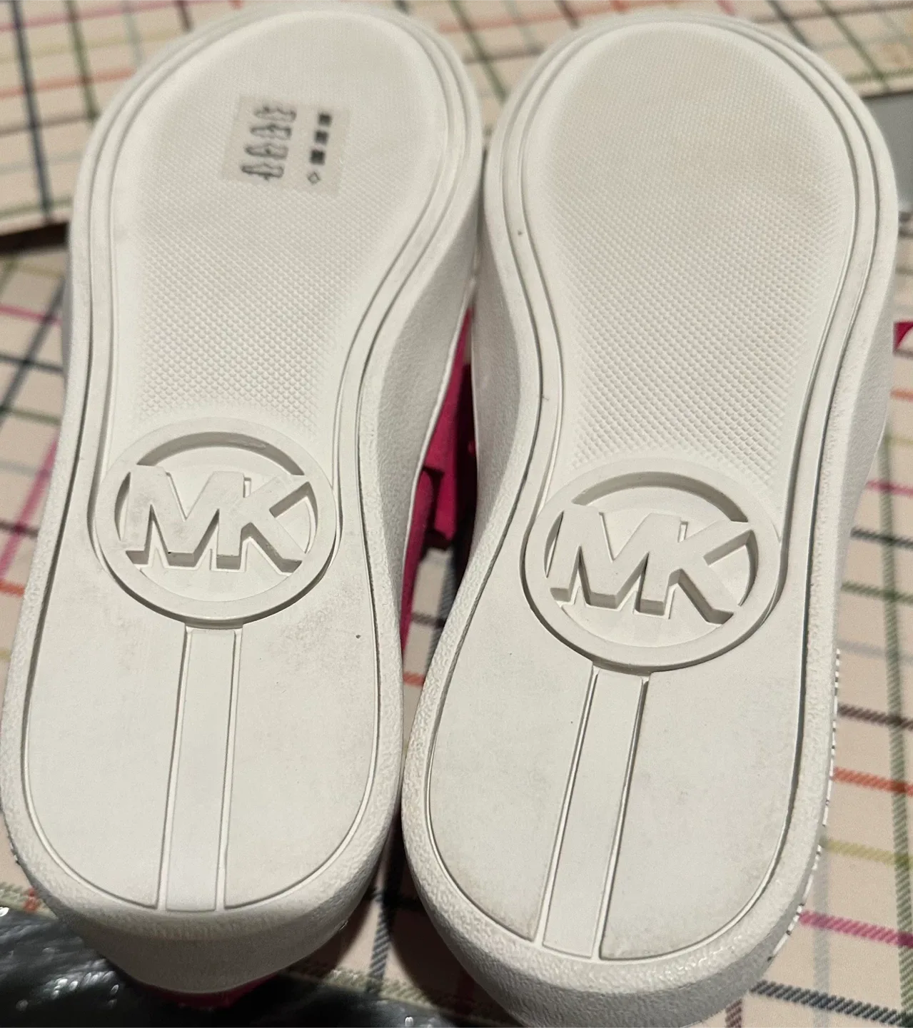 Michael Kors Pink Slip-On Sneakers size6 image indicator(4)