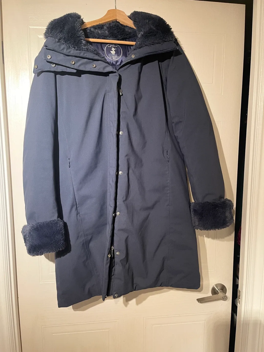 Save The Duck Women's Vegan Faux Fur Hooded Winter Parka image indicator(2)