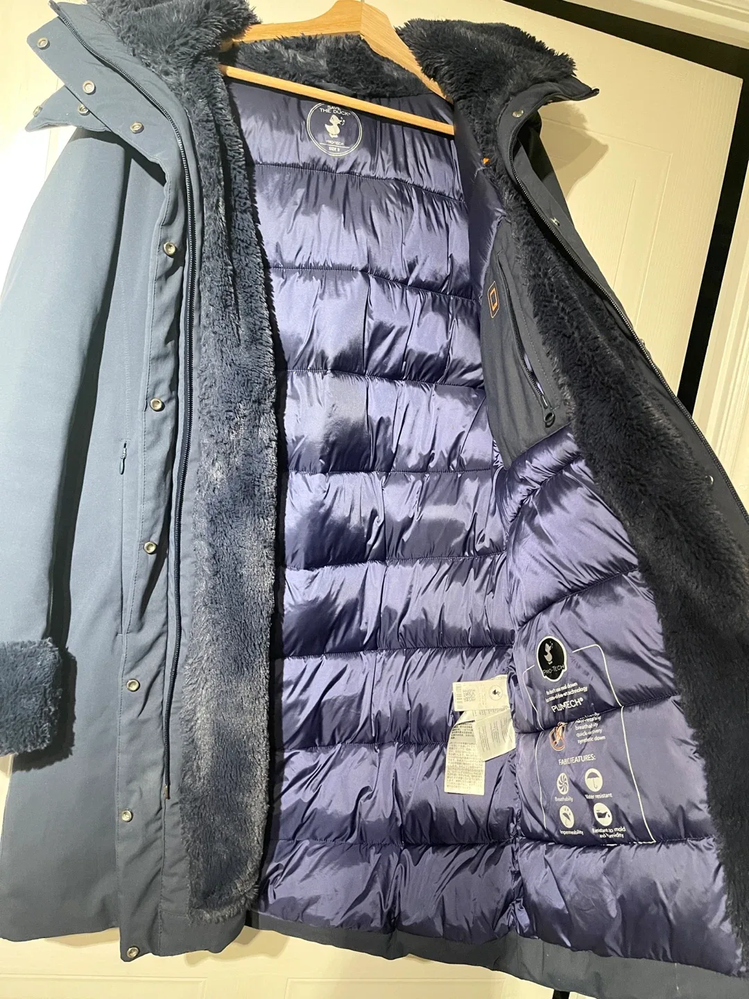 Save The Duck Women's Vegan Faux Fur Hooded Winter Parka image indicator(5)