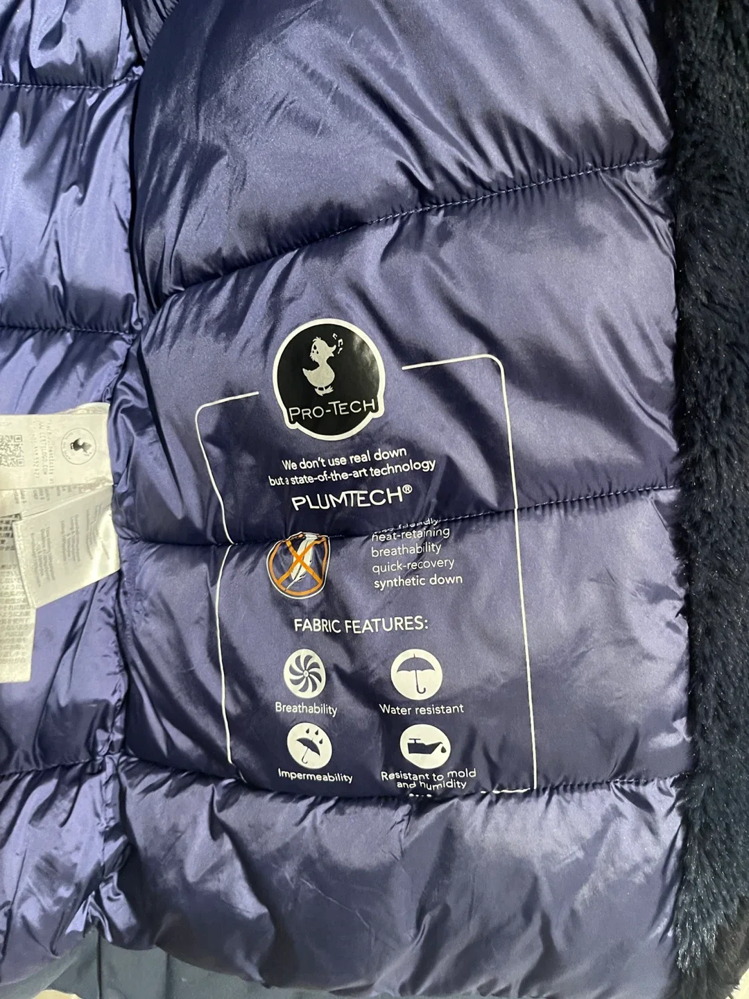 Save The Duck Women's Vegan Faux Fur Hooded Winter Parka image indicator(7)