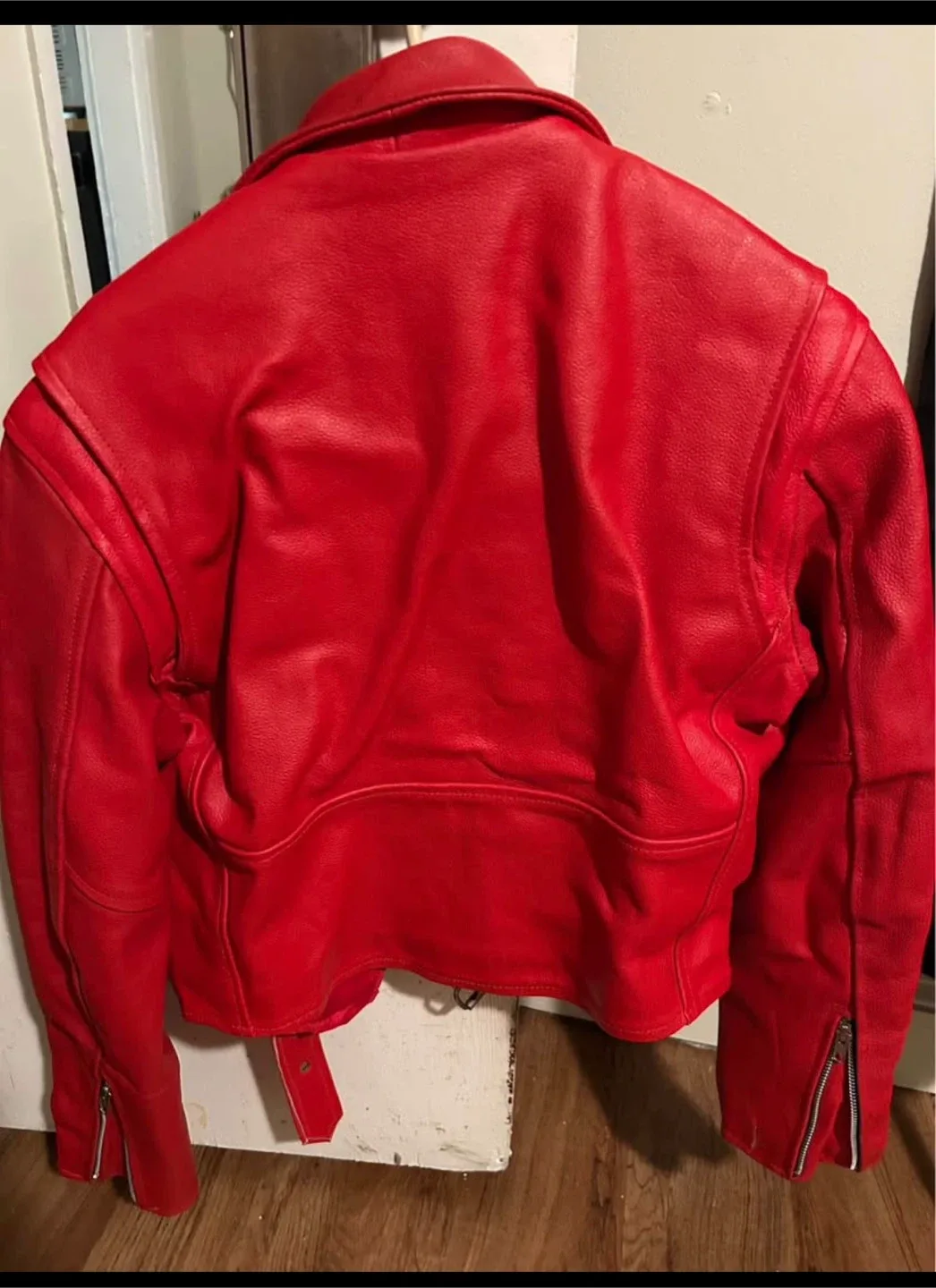 iOK Genuine Leather Red Jacket - Size L image indicator(2)