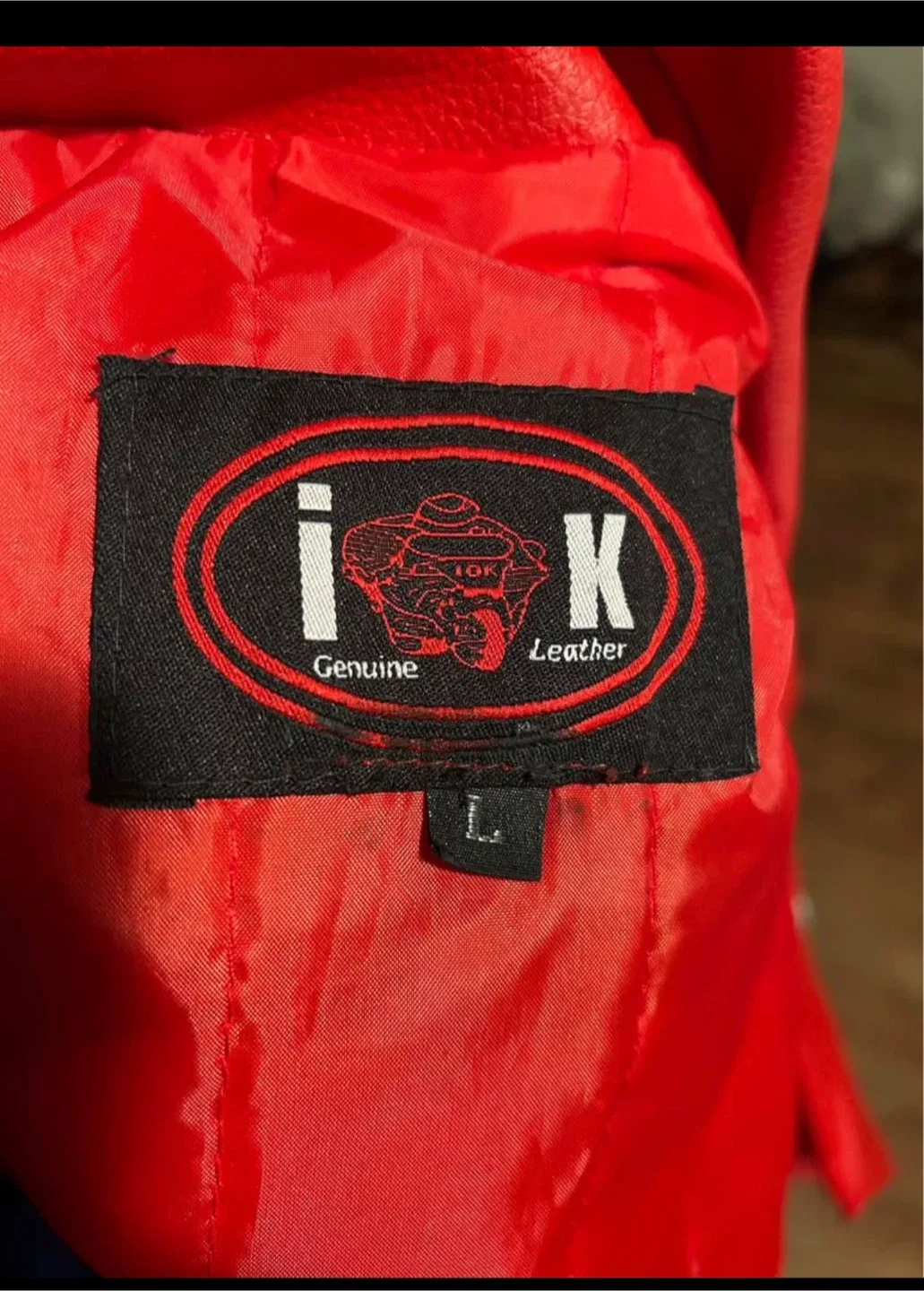 iOK Genuine Leather Red Jacket - Size L image indicator(3)