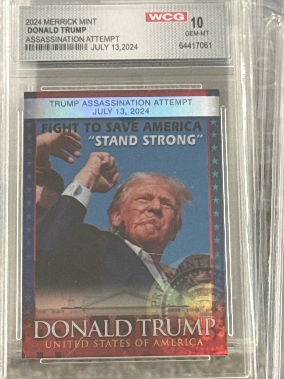 2024 Merrick Mint Donald Trump "Stand Strong" Card