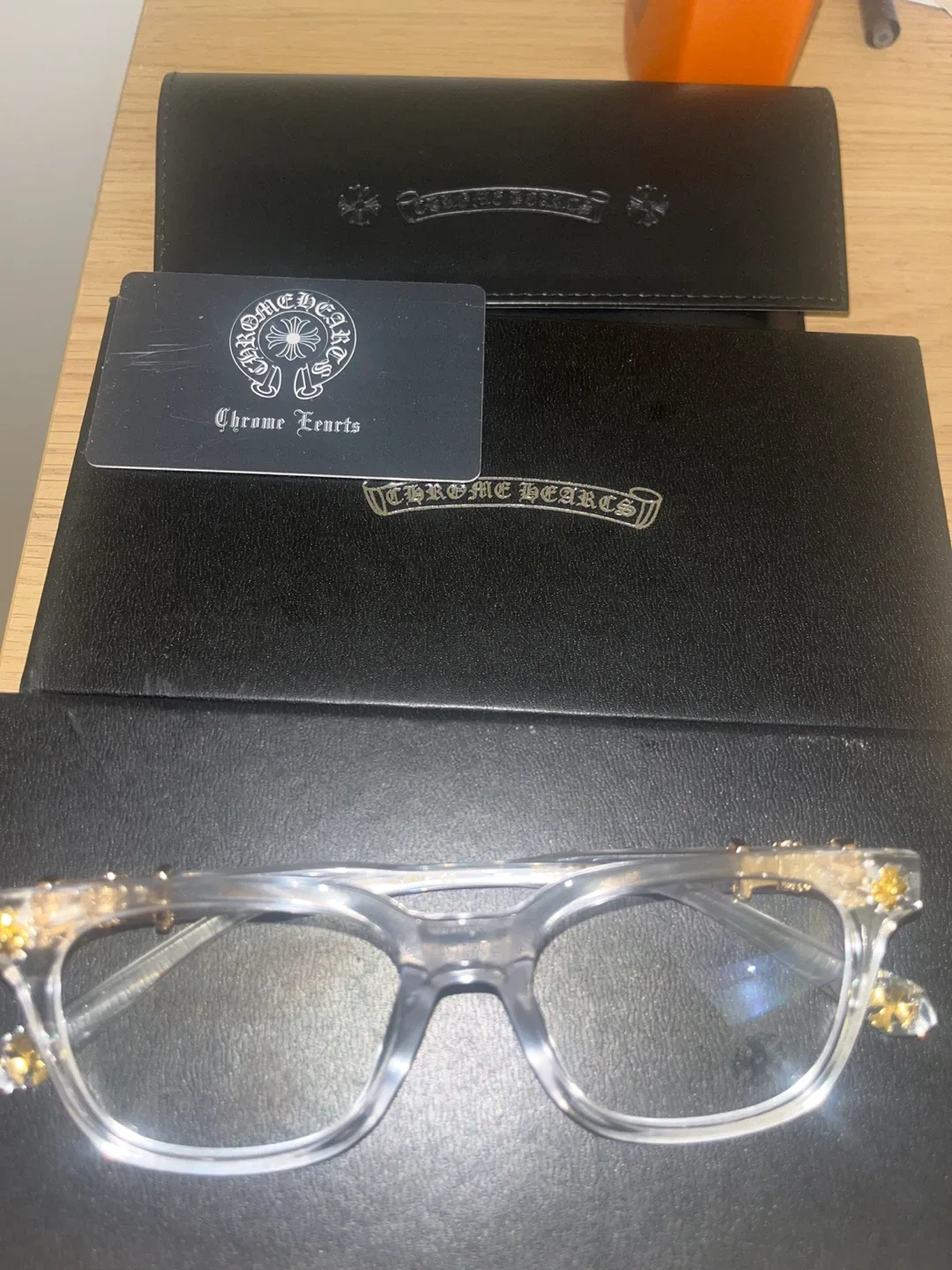 REAL Chrome Hearts Eyeglasses - Clear Frame