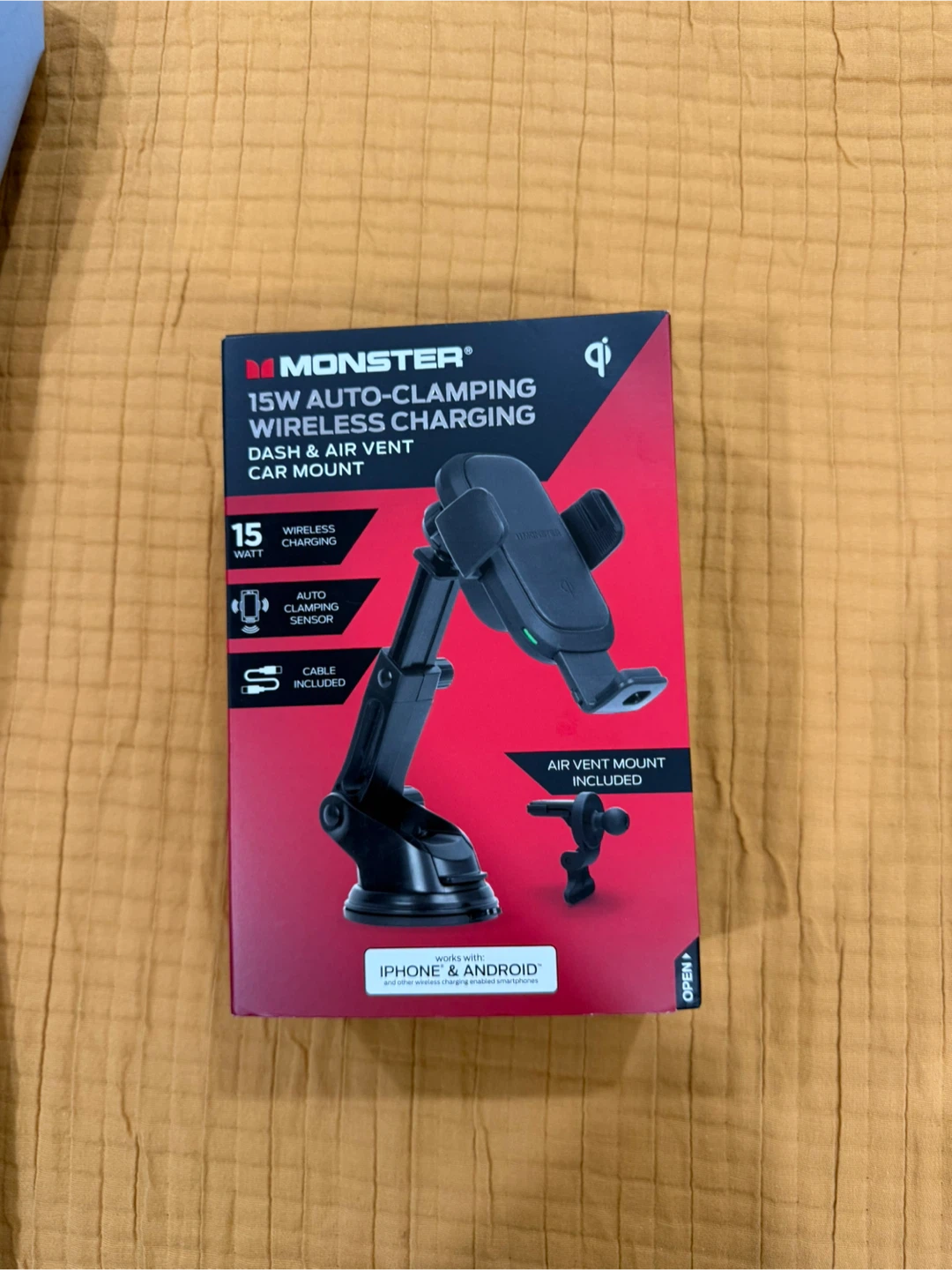 Monster 15W Magnetic Wireless Charging Car Mount - photo 5