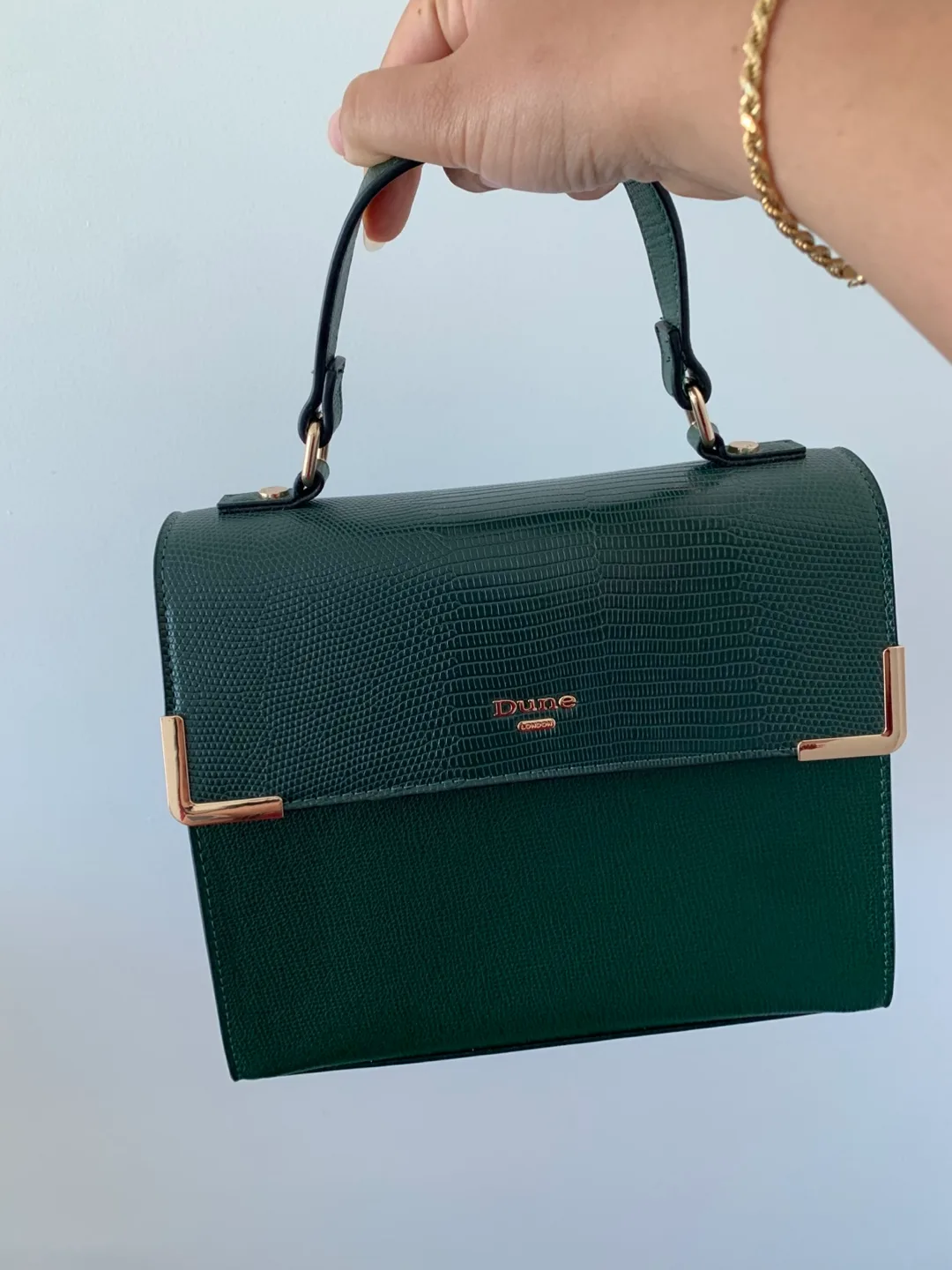 Dune London Green Top Handle Bag - perfect condition!