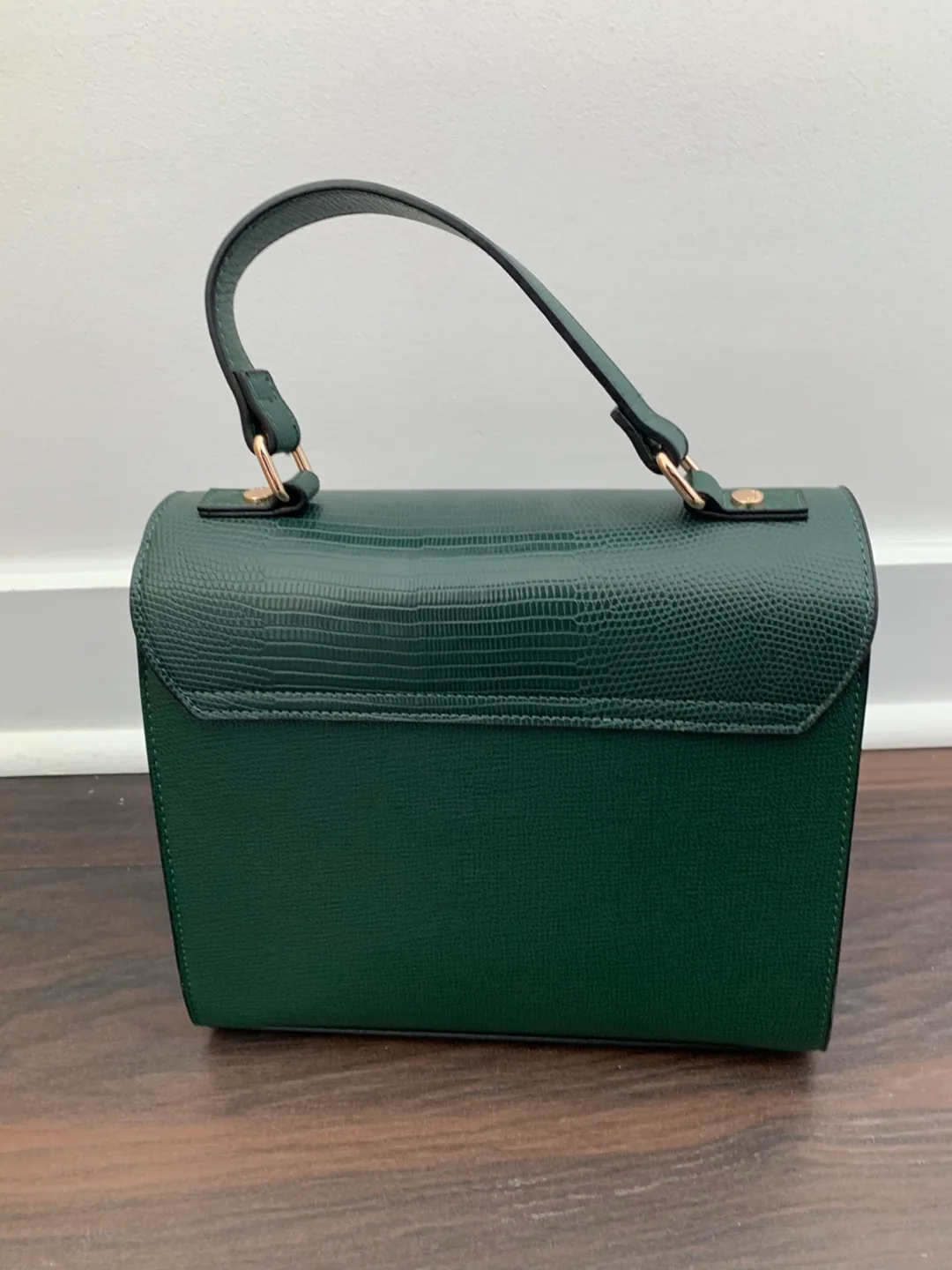 Dune London Green Top Handle Bag - perfect condition! image indicator(4)