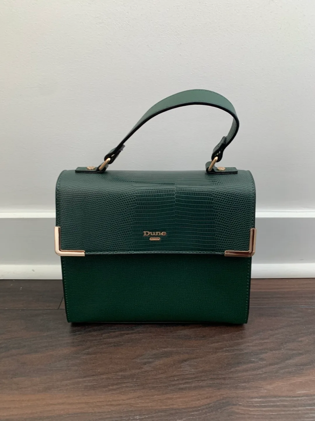 Dune London Green Top Handle Bag - perfect condition! image indicator(2)