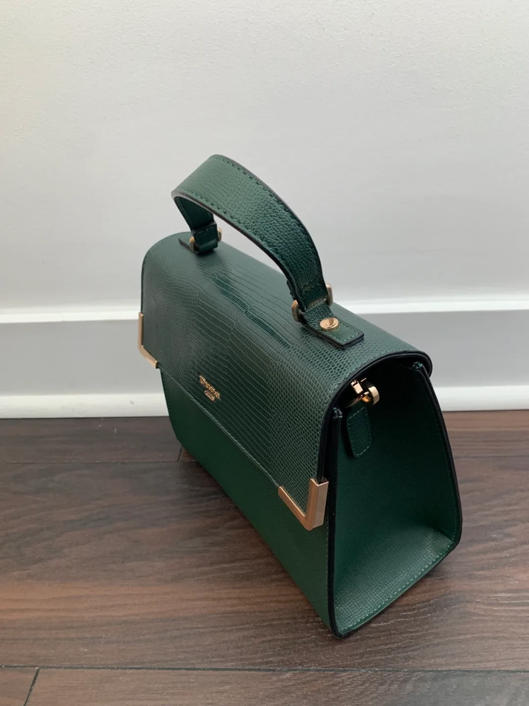 Dune London Green Top Handle Bag - perfect condition! image indicator(3)