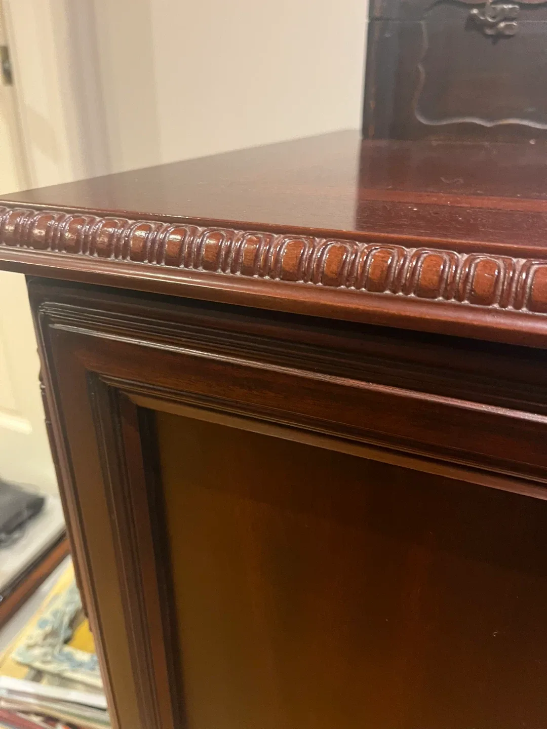 Wooden Desk - Mahogany Finish image indicator(2)