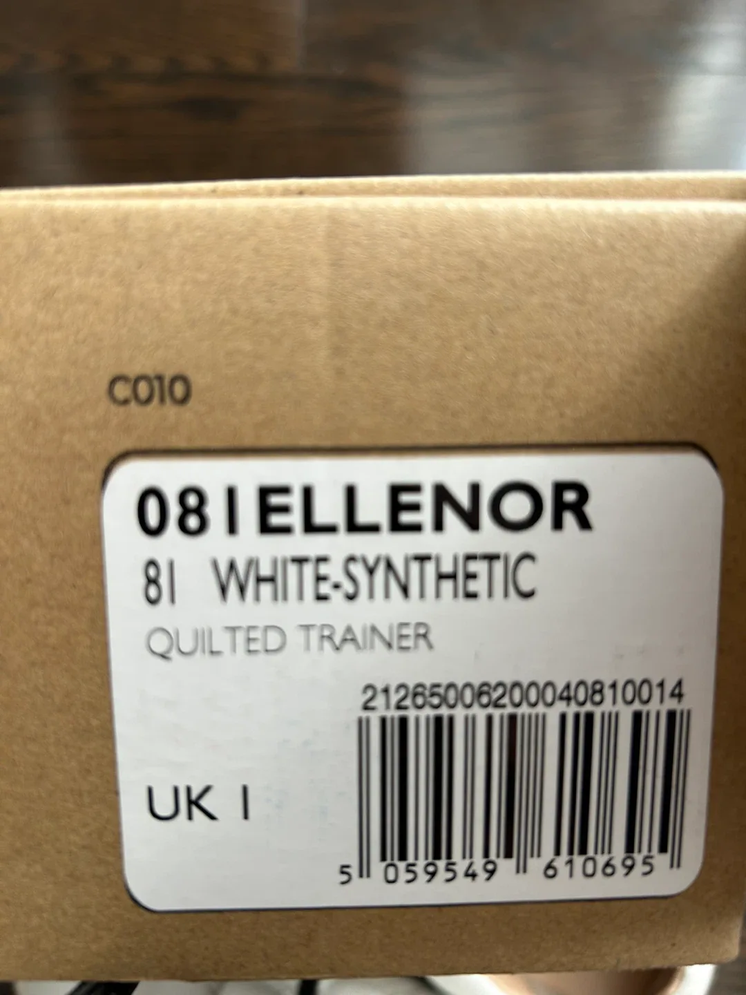 Dune London Kids White Quilted Trainer Size UK 1 image indicator(3)