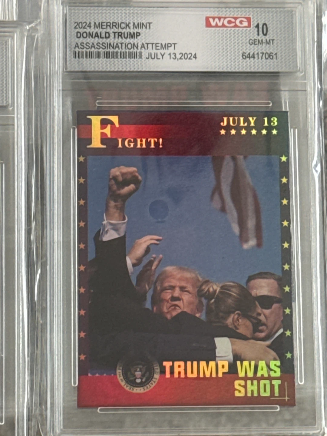 2024 Merrick Mint Donald Trump Assassination Attempt Card