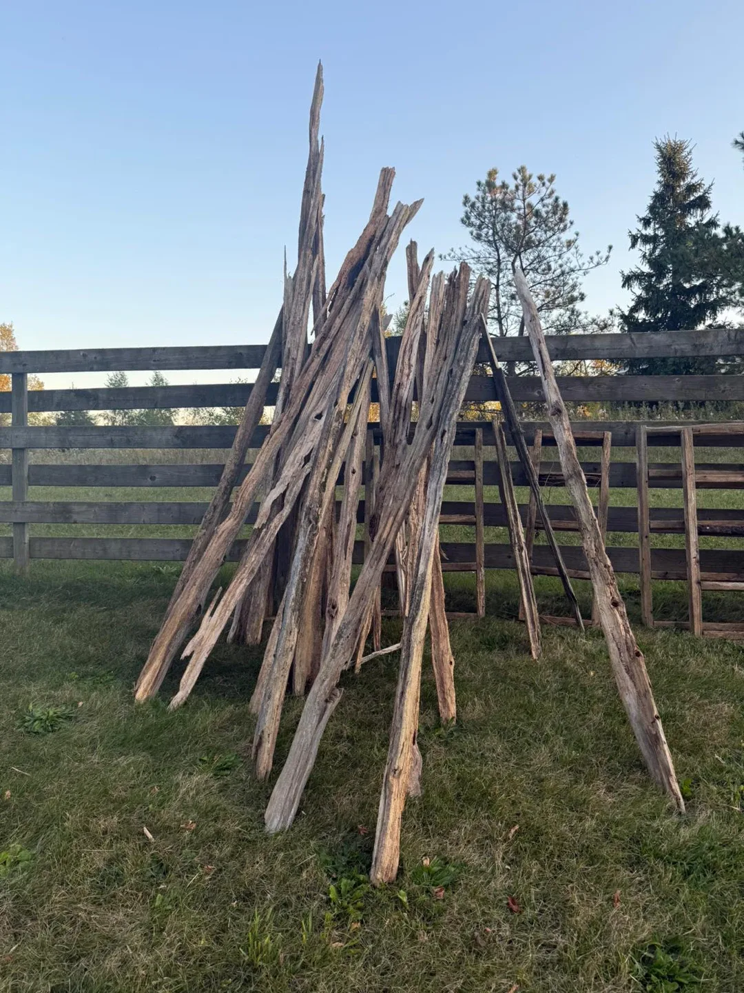 Fence wood image indicator(3)