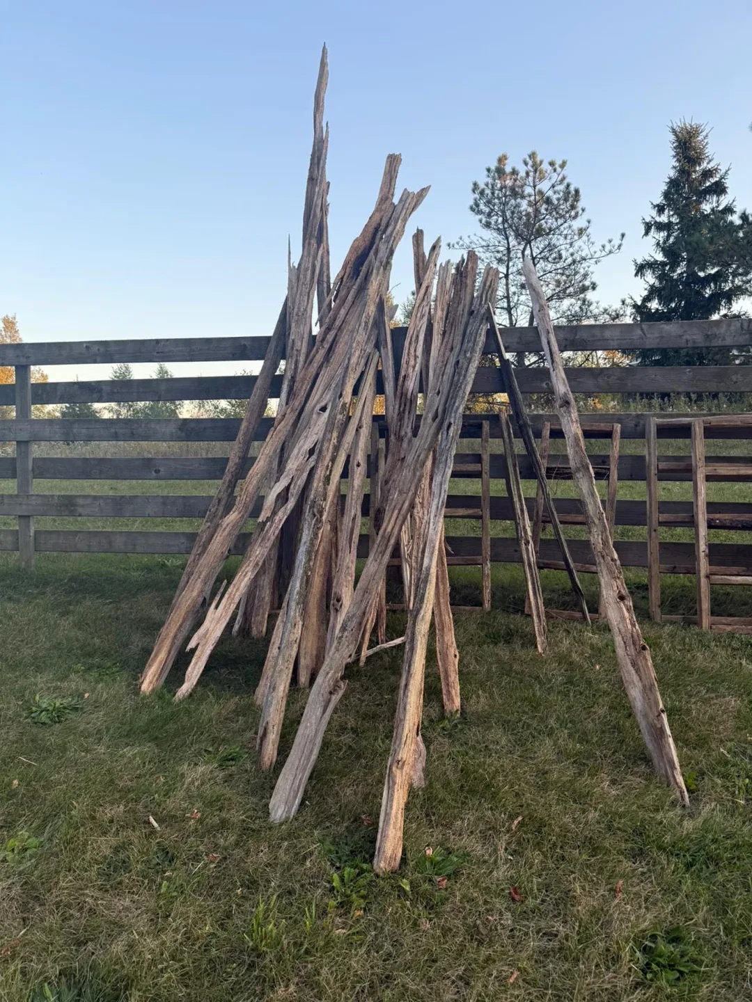 Fence wood image indicator(4)