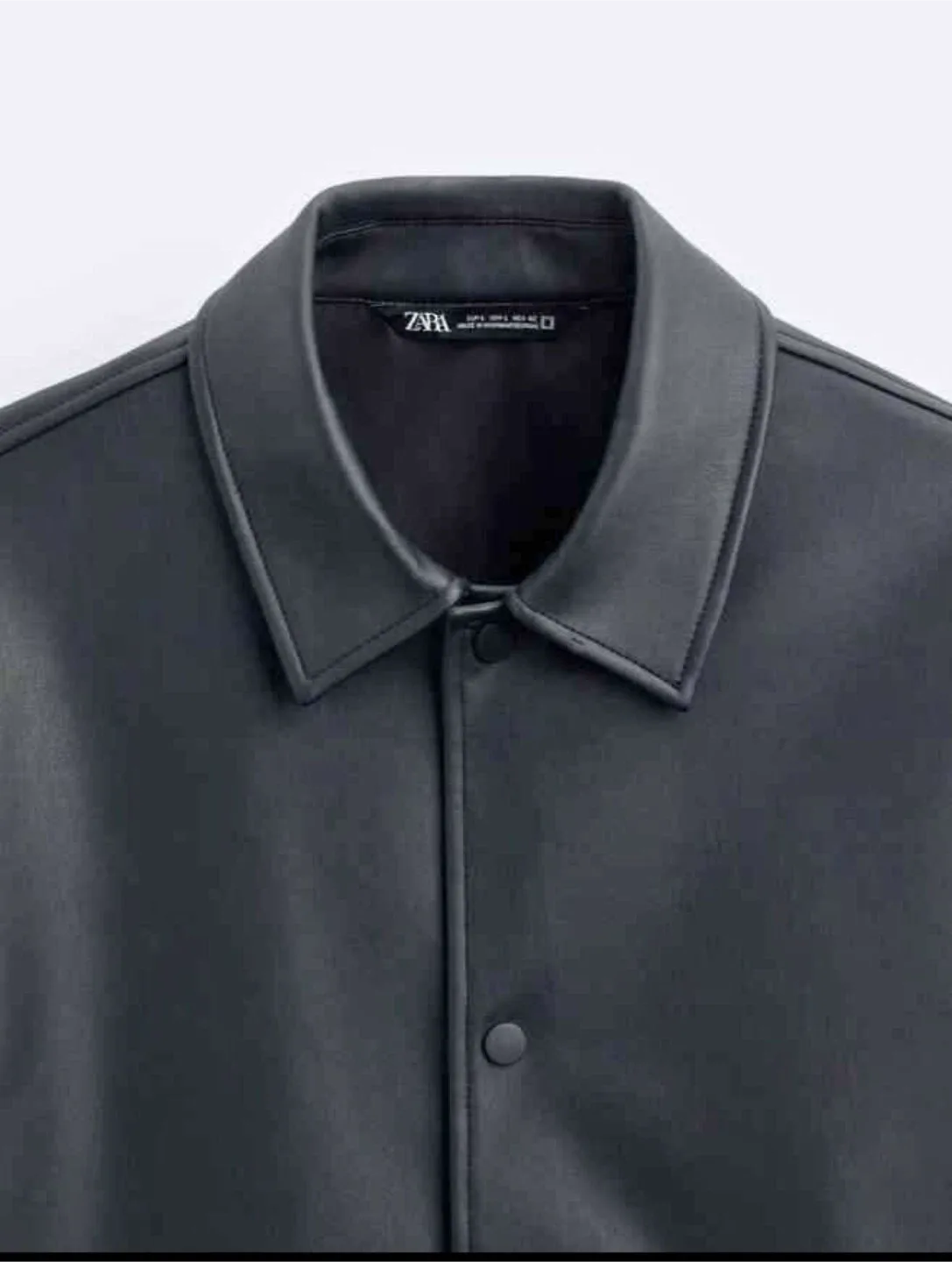 Zara Faux Leather Jacket, Size s image indicator(3)