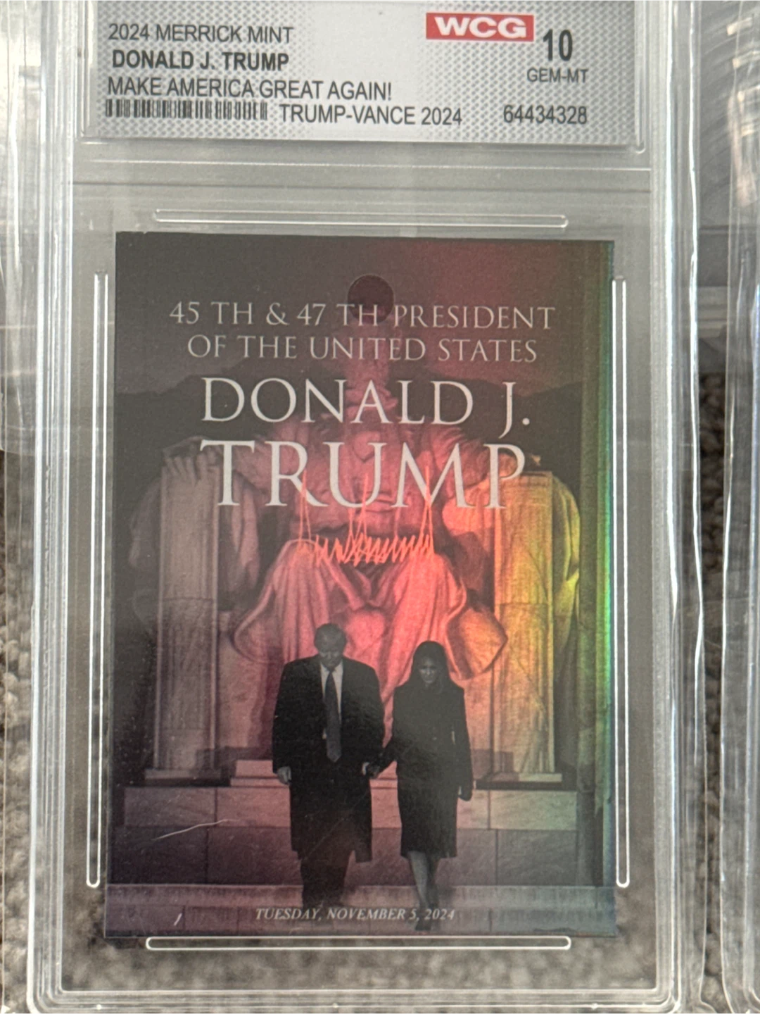 Donald Trump 2024 Merrick Mint Card