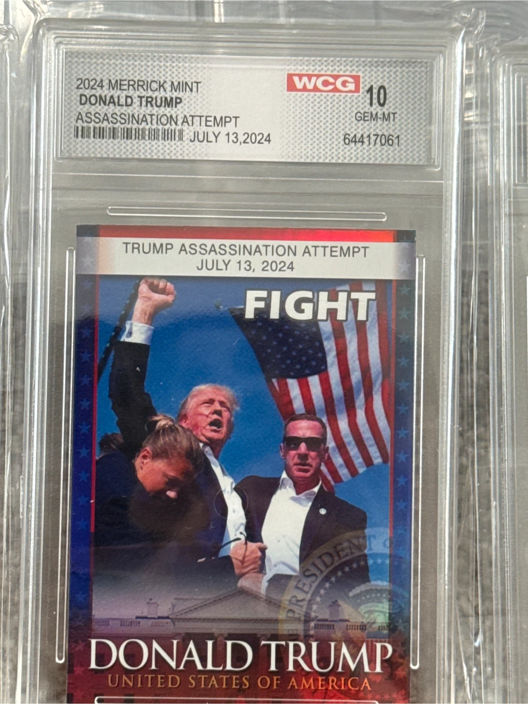 2024 Merrick Mint Donald Trump Assassination Attempt Card