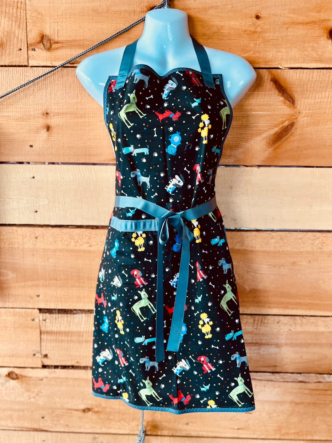 Matching Adult & Child Aprons - Dog Print image indicator(3)