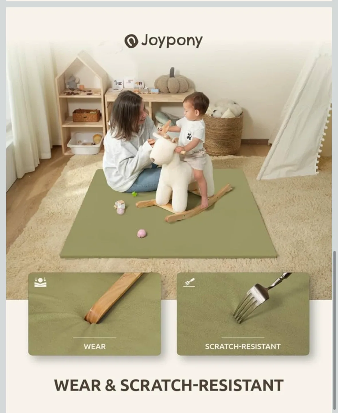 Joypony Baby Play Mat - Wear & Scratch Resistant image indicator(5)