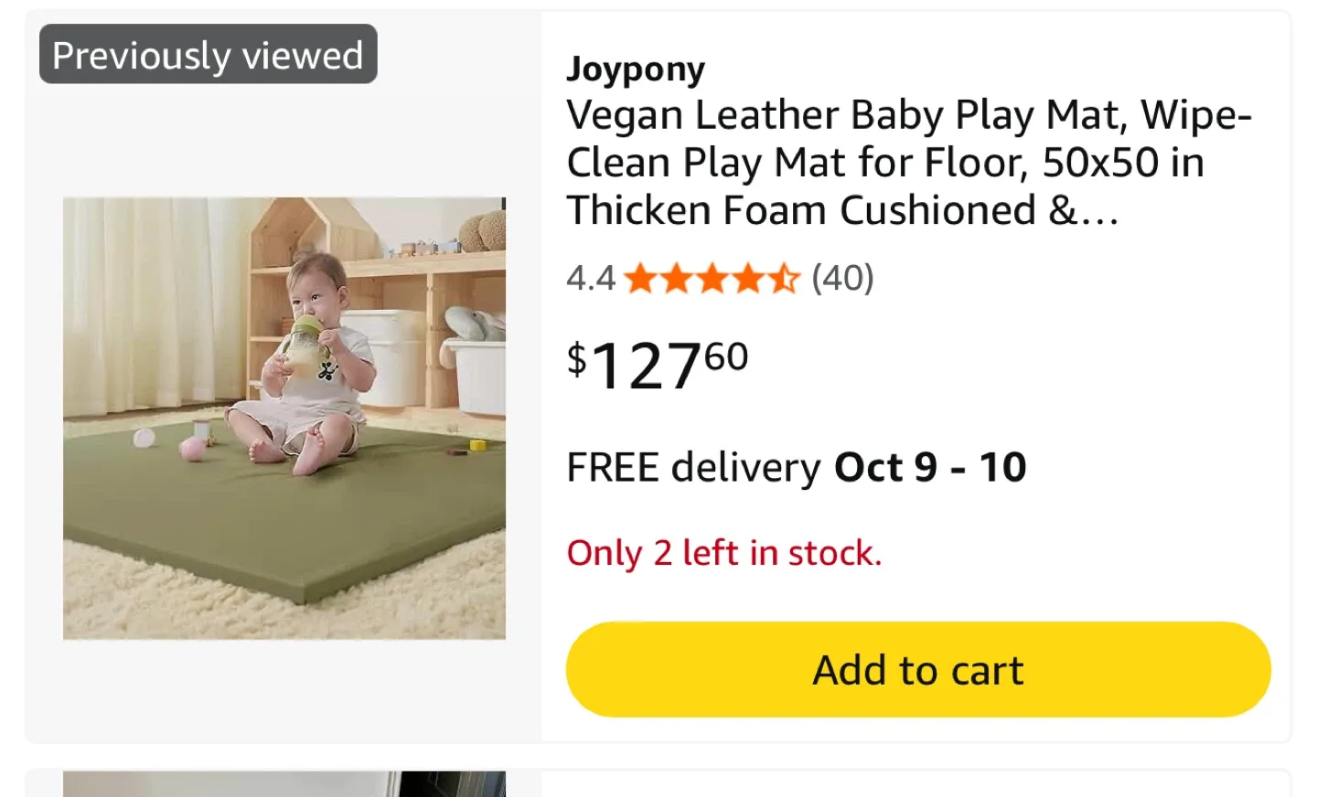 Joypony Baby Play Mat - Wear & Scratch Resistant image indicator(8)