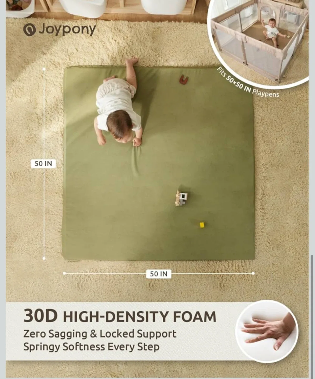 Joypony Baby Play Mat - Wear & Scratch Resistant image indicator(7)