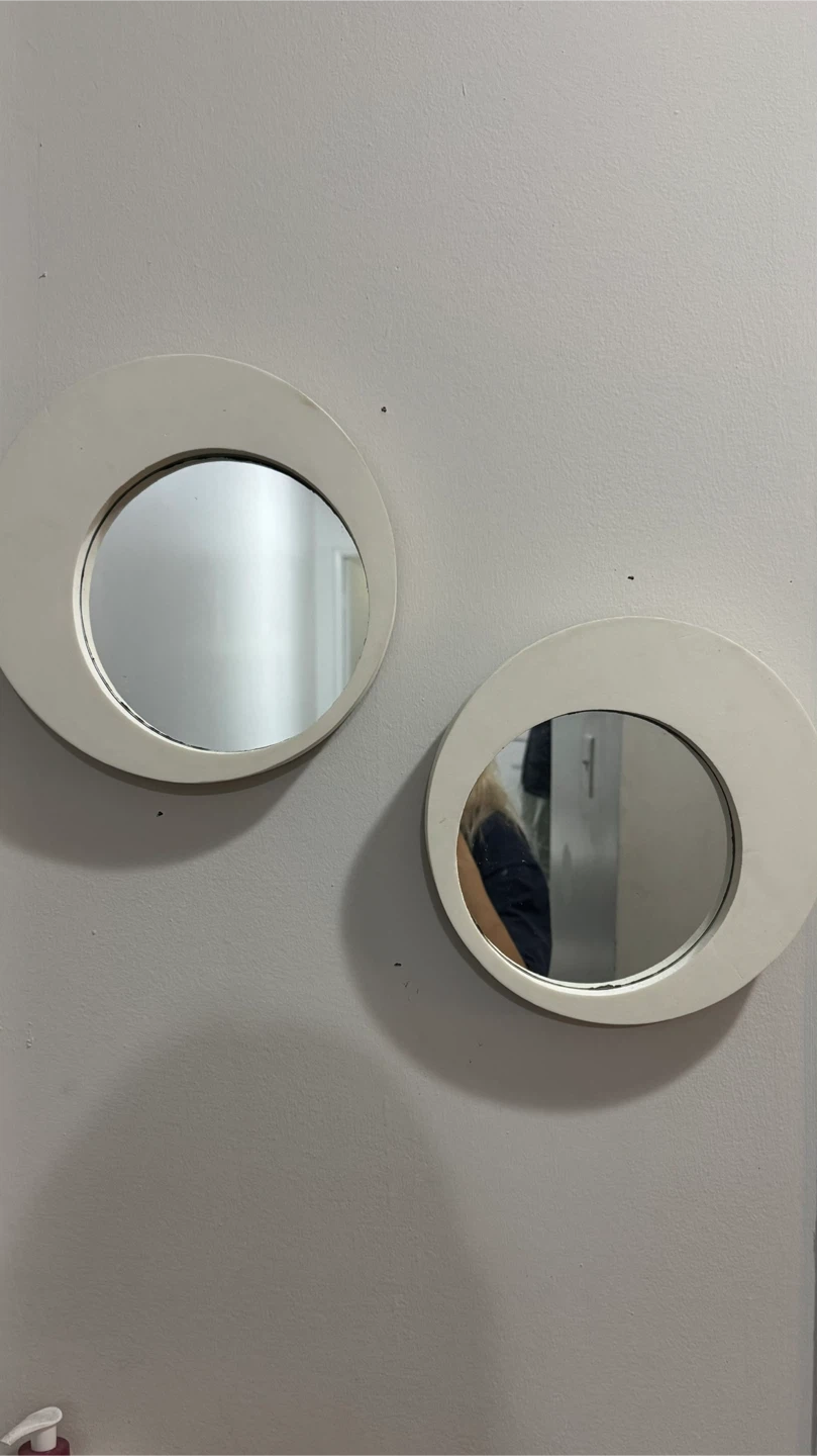 Set of Two Round Wall Mirrors - photo 2