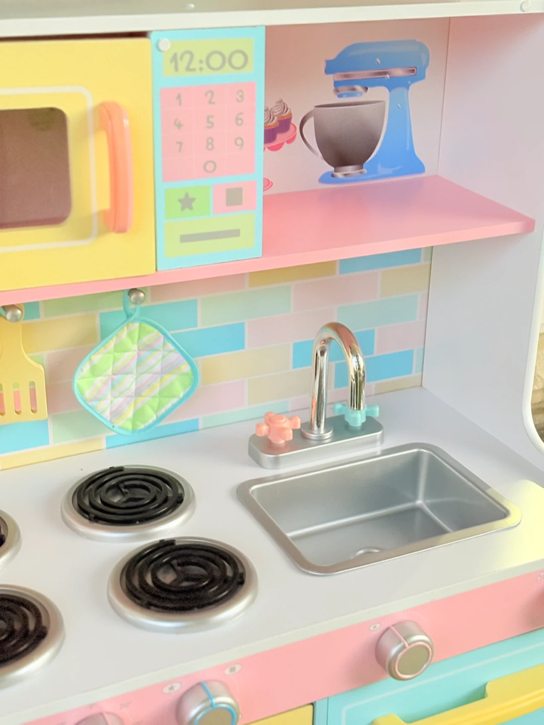 Kids Pastel Play Kitchen - photo 4