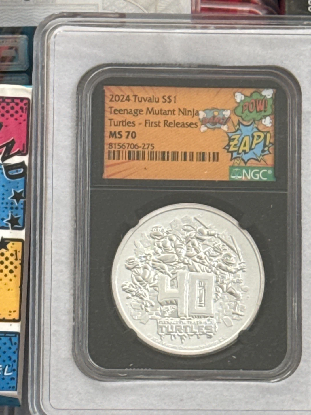 2024 Tuvalu Teenage Mutant Ninja Turtles Silver Coin - photo 2