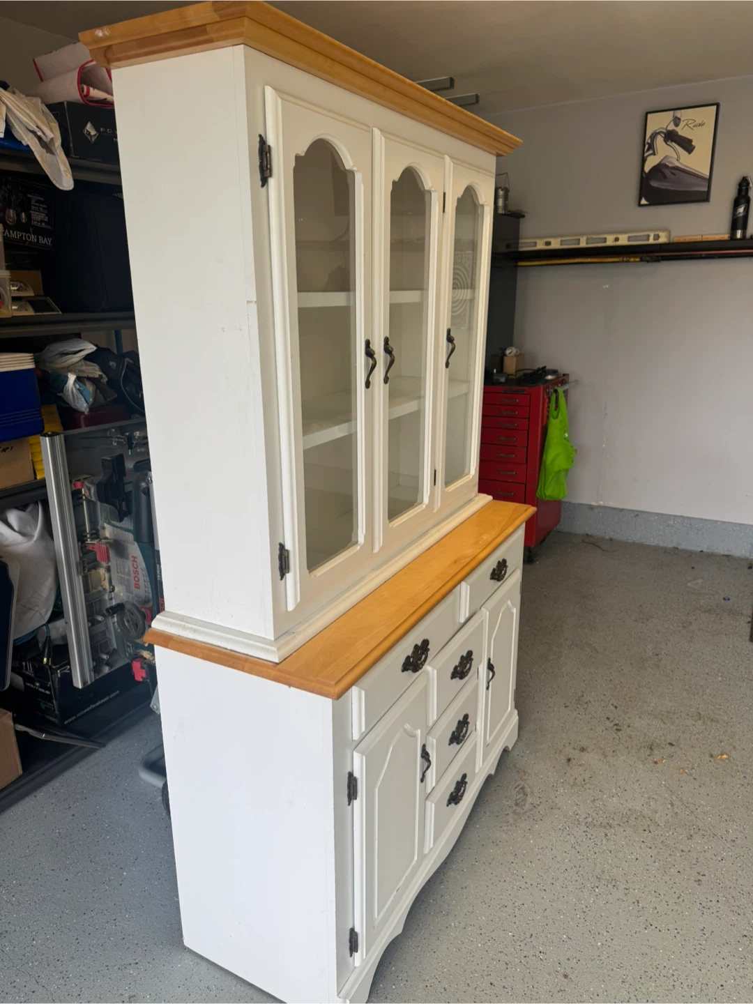 White & Wood China Cabinet - photo 2