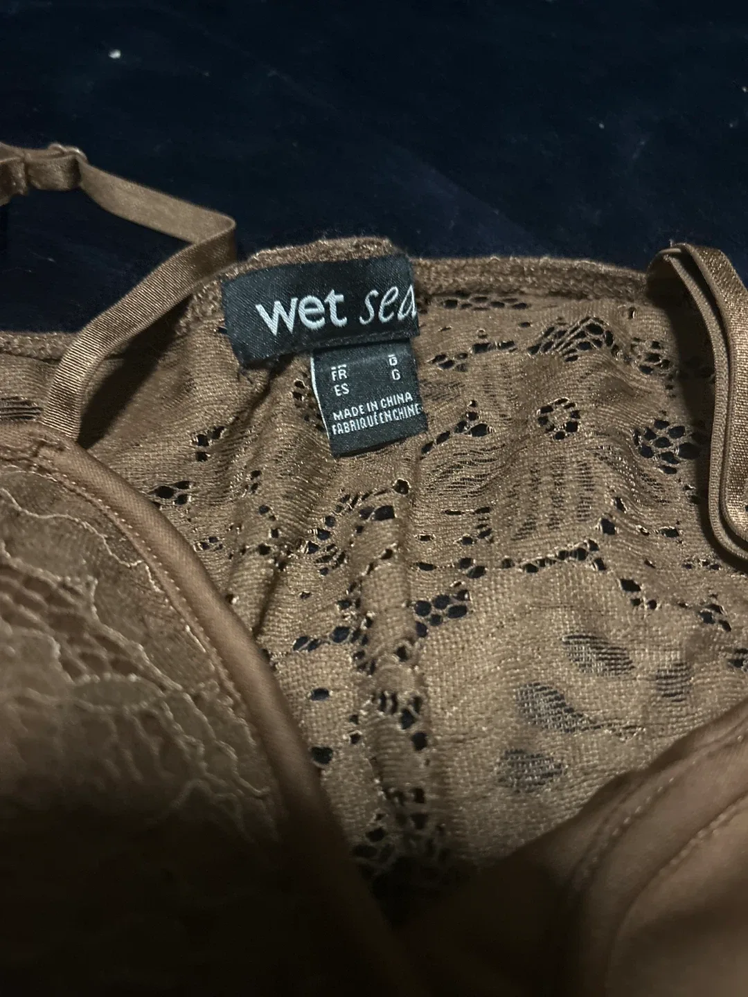 Wet Seal Lace Bustier Top, Size L image indicator(3)