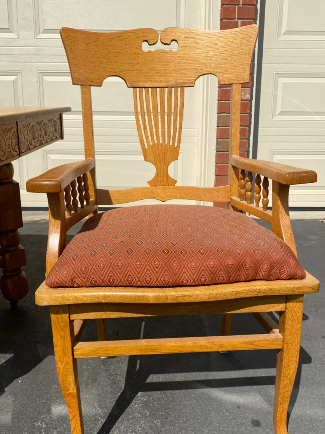 Antique Dining Table and Chair Set image indicator(5)