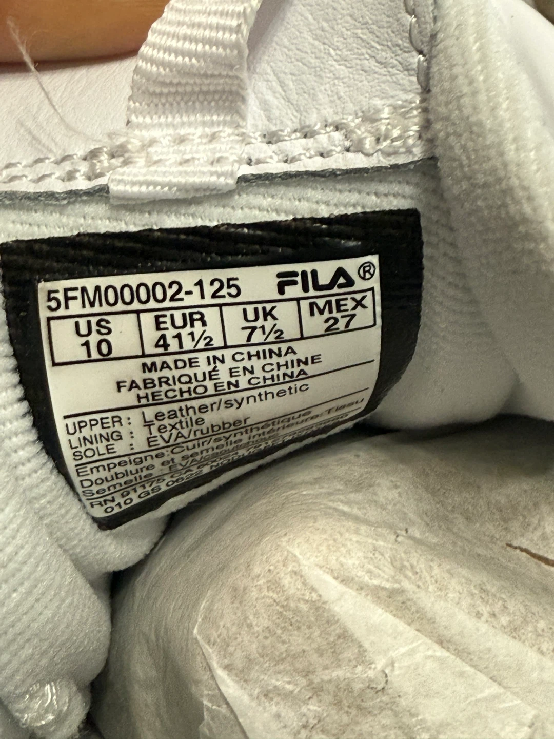 Fila Disruptor II White Sneakers - Size 10 - photo 3
