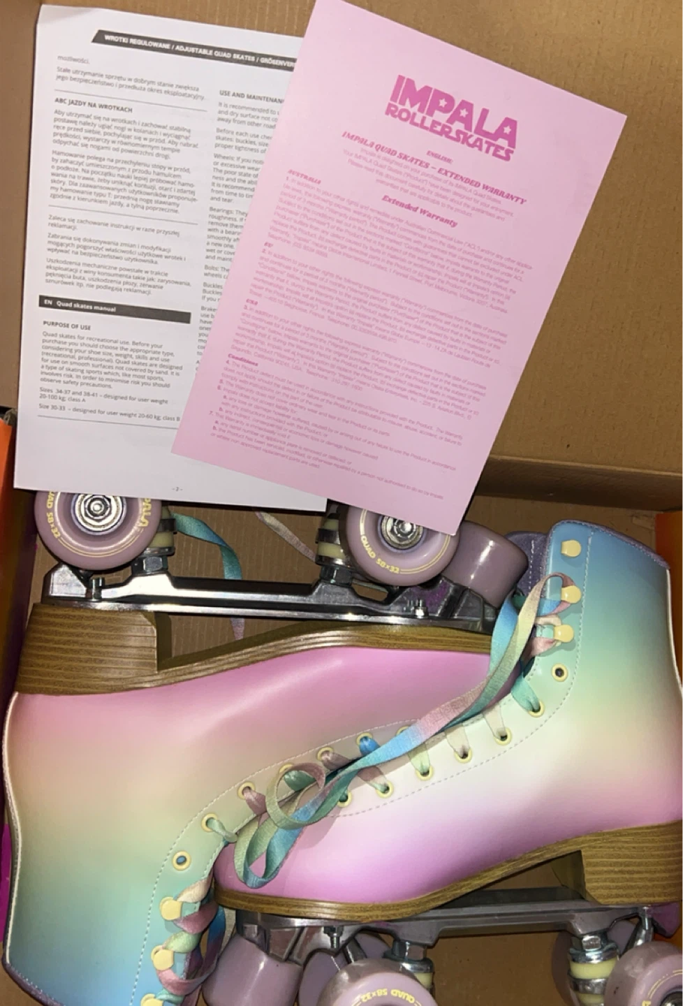 Impala Quad Roller Skates - Size 8