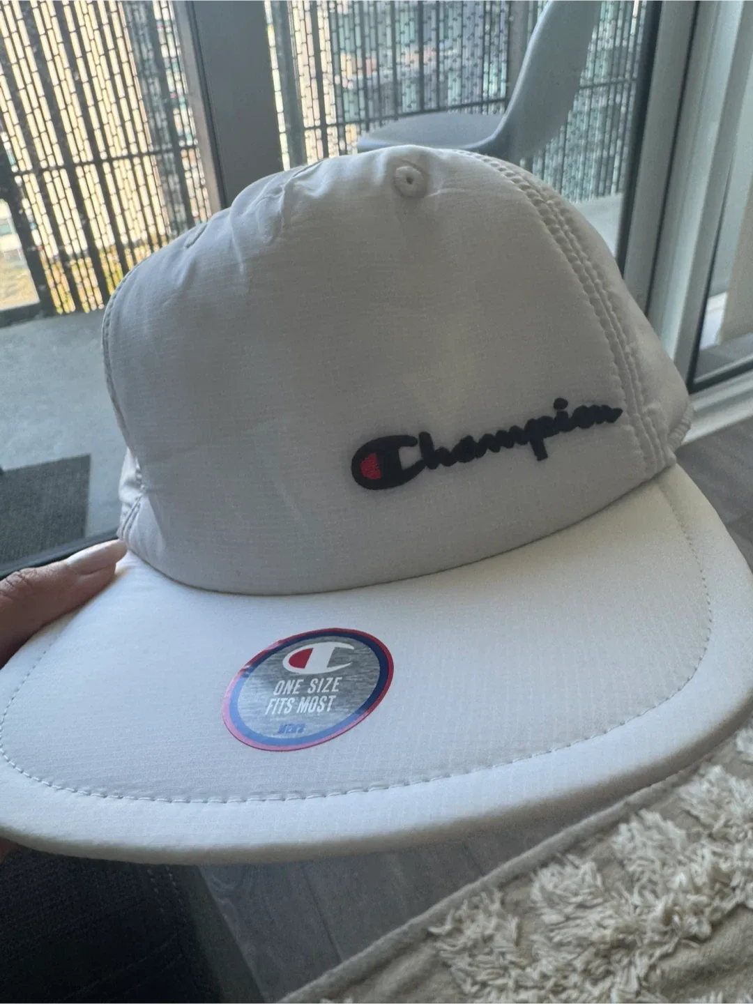 Champion White Hat - One Size Fits Most image indicator(2)