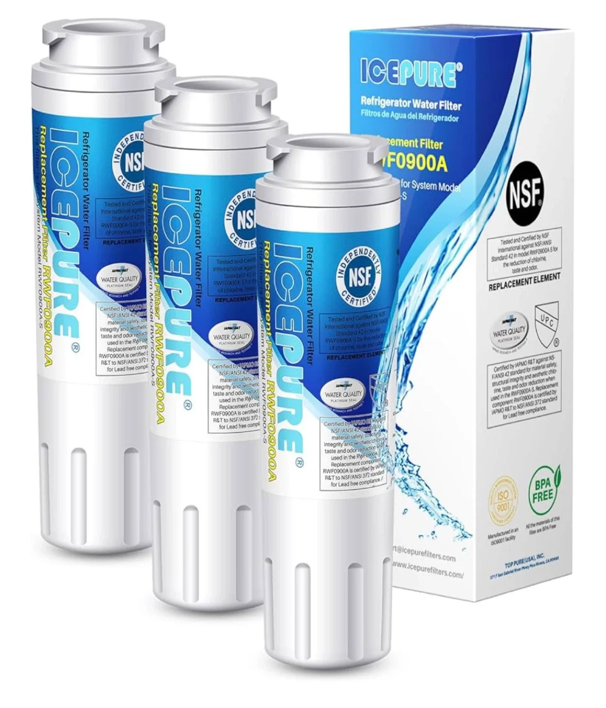 4 refrigerator's water quality with the ICEPURE RWF0900A thumbnail