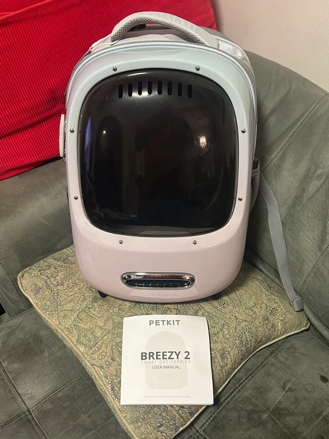 Petkit Breezy 2 Smart Cat Carrier Backpack - Pink image indicator(2)