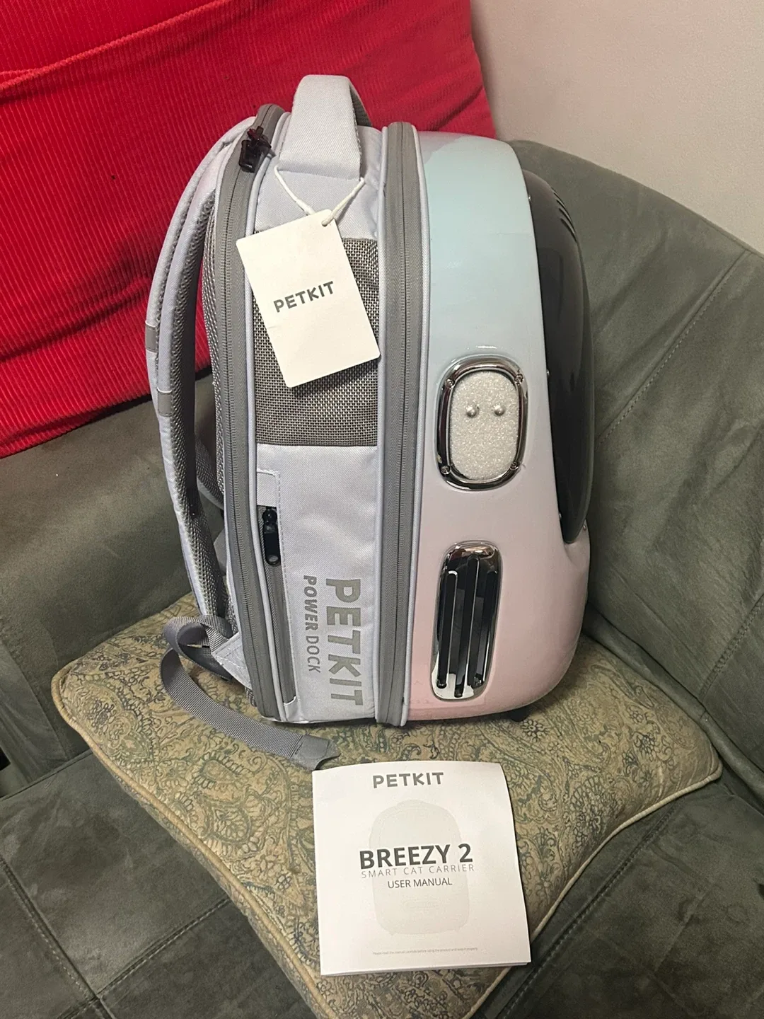 Petkit Breezy 2 Smart Cat Carrier Backpack - Pink image indicator(3)