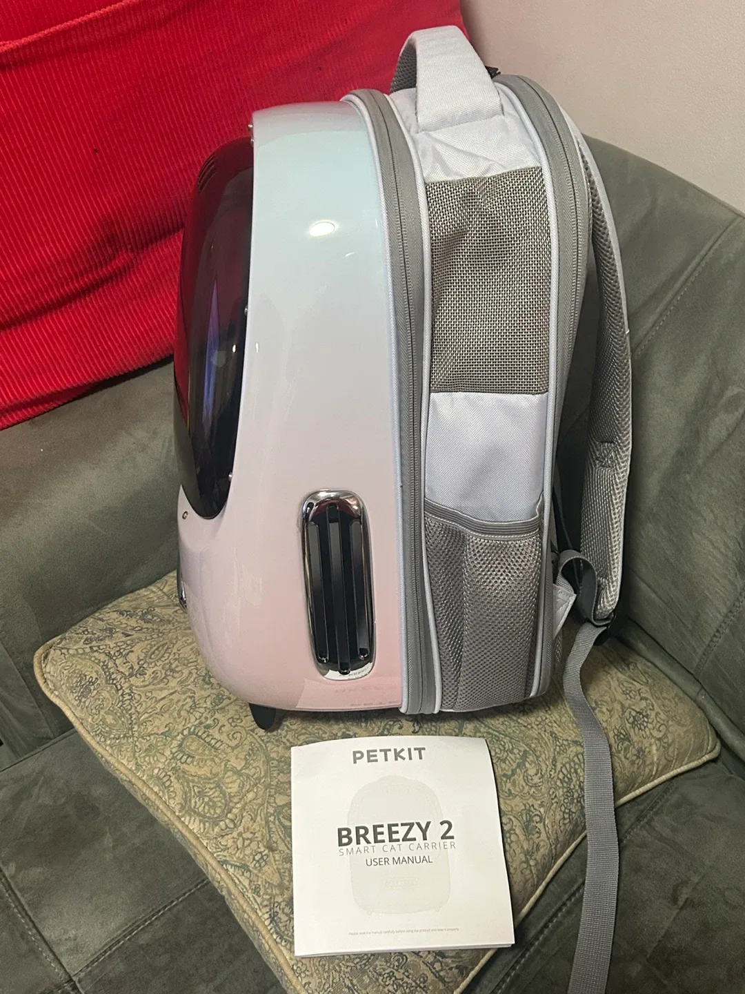 Petkit Breezy 2 Smart Cat Carrier Backpack - Pink image indicator(5)
