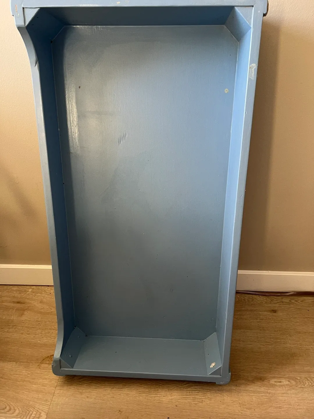 Blue  Wooden baby changing bed. thumbnail
