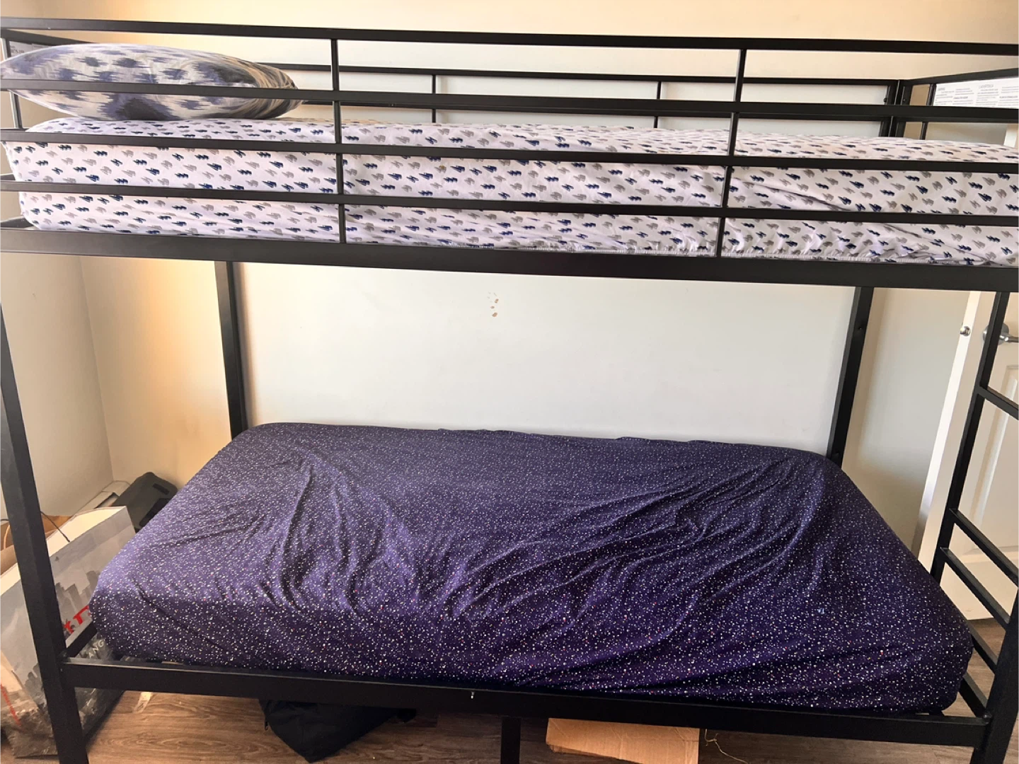 Black Metal Bunk Bed Frame - photo 2