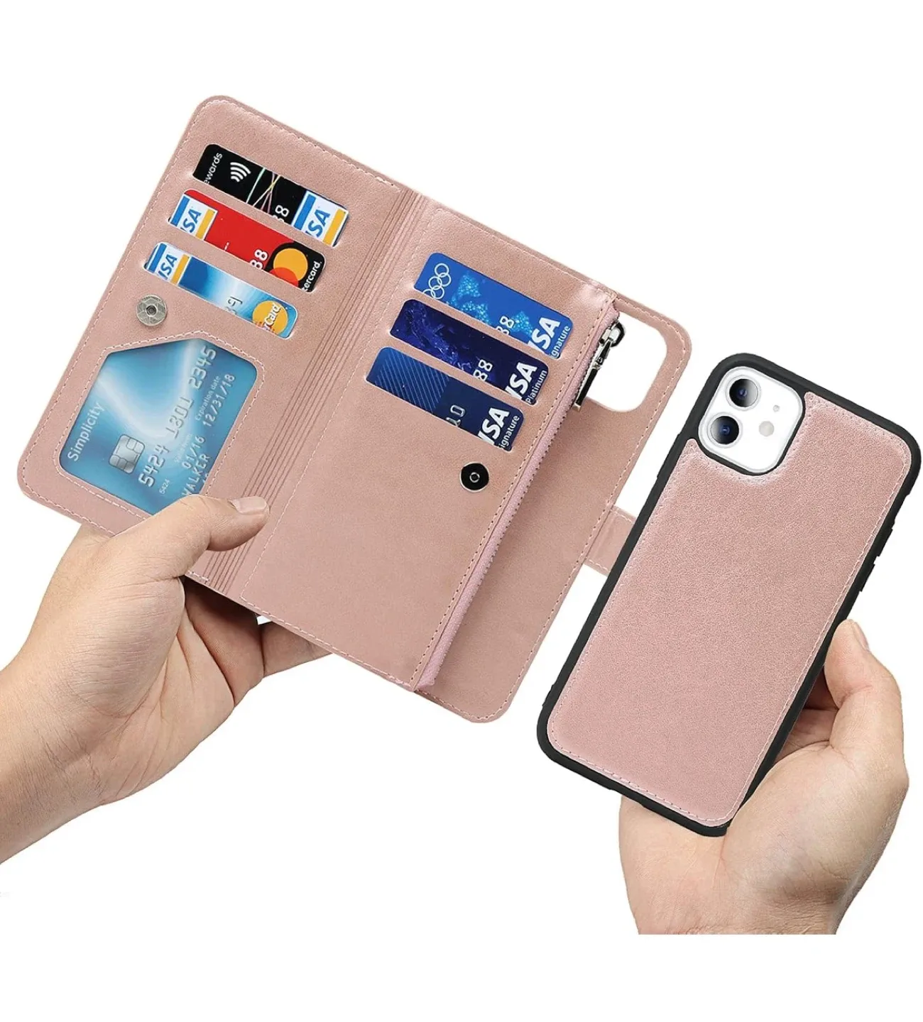 iPhone 11 Wallet Case - Rose Pink 🧡 image indicator(2)