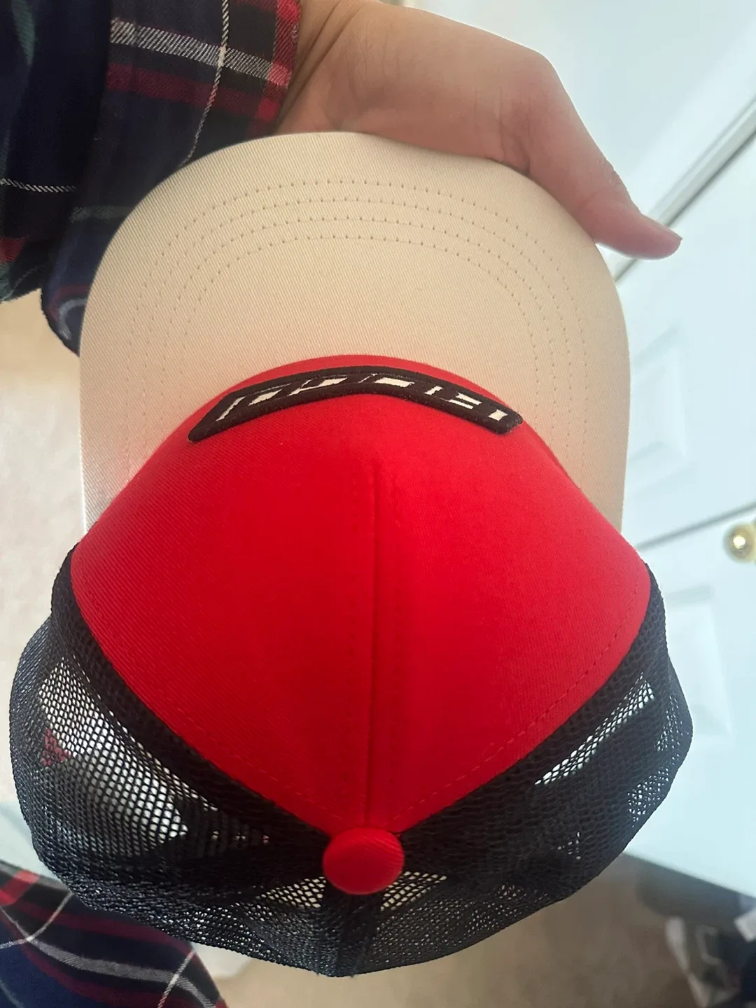 Hugo Red & Black Trucker Hat image indicator(2)